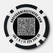 Modèle de jetons de poker avec logo d'entreprise p (Verso)