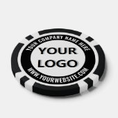 Modèle de jetons de poker avec logo d'entreprise p (Simple)