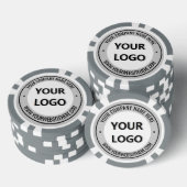 Modèle de jetons de poker avec logo et texte perso (Empiler)