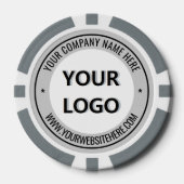Modèle de jetons de poker avec logo et texte perso (Recto)