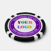 Modèle de jetons de poker avec logo et texte perso (Simple)