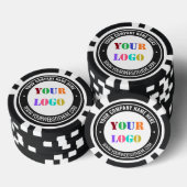 Modèle de jetons de poker avec texte personnalisé (Empiler)