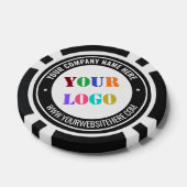 Modèle de jetons de poker avec texte personnalisé (Simple)