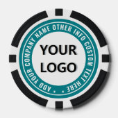 Modèle de jetons de poker texte personnalisé du lo (Recto)