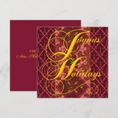 Modèle de Joyeuses Fêtes (Devant / Derrière)