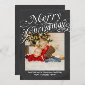 Modèle de Joyeux Noël avec police défilante sur ta (Devant / Derrière)