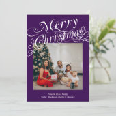 Modèle de Joyeux Noël avec typographie élégante (Debout devant)