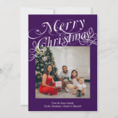 Modèle de Joyeux Noël avec typographie fantaisie (Devant)