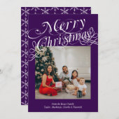 Modèle de Joyeux Noël avec typographie fantaisie (Devant / Derrière)