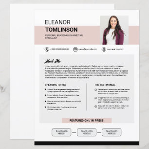 Modèle de kit de presse média