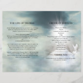 Modèle de la brochure du programme funéraire (Dos)