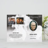 Modèle de la brochure du programme funéraire (Debout devant)