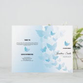 Modèle de la brochure funéraire (Debout devant)