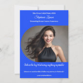 Modèle de la carte auto-graphique Sash Pageant (Dos)