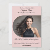 Modèle de la carte auto-graphique Sash Pageant (Dos)