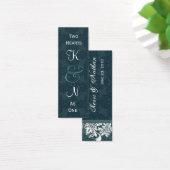 Modèle de la carte bleue Mariage damassé préférée (Bureau)