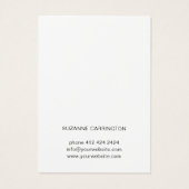 Modèle de la carte d'affichage de la bijouterie pe (Dos)