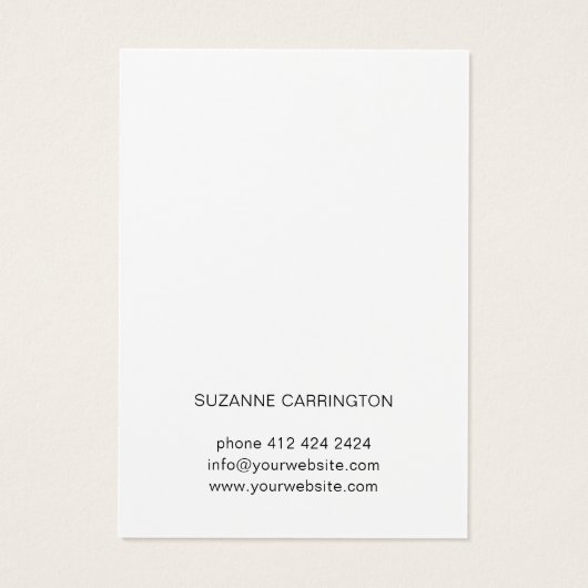 Modèle de la carte d'affichage de la bijouterie pe (Dos)