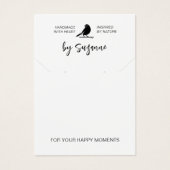 Modèle de la carte d'affichage de la bijouterie pe (Devant)