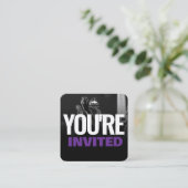 Modèle de la carte d'appel de l'invitation de l'ég (Debout devant)