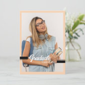 Modèle de la carte de Faire-part de diplôme (Debout devant)