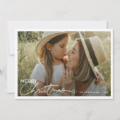 Modèle de la carte de Noël personnalisée simple (Devant)