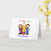 Modèle de la carte de note du concepteur de l'ense (Fleur jaune)