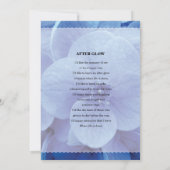 Modèle de la carte de prière funéraire (Dos)