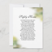 Modèle de la carte de prière funéraire (Dos)