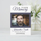 Modèle de la carte de prière funéraire (Debout devant)