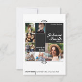 Modèle de la carte de prière funéraire (Devant)