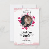 Modèle de la carte de prière funéraire (Devant)