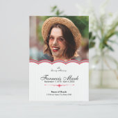 Modèle de la carte de prière funéraire imprimable (Debout devant)