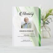 Modèle de la carte de prière TulipFuneral (Debout devant)