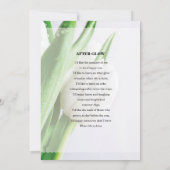 Modèle de la carte de prière TulipFuneral (Dos)