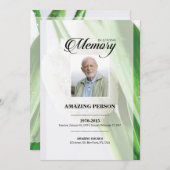 Modèle de la carte de prière TulipFuneral (Devant / Derrière)