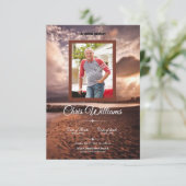 Modèle de la carte de programme funéraire Memorial (Debout devant)