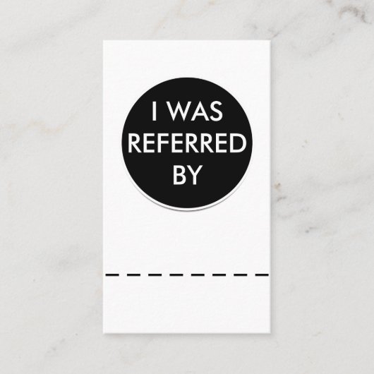 Modèle de la carte de recommandation professionnel (Devant)