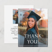 Modèle de la Carte de remerciements de la fête d'é (Devant / Derrière)