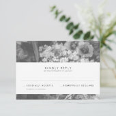 Modèle de la carte de réponse d'élégance sous-esti (Debout devant)