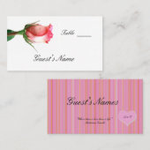 Modèle de la carte de siège mariage (Devant / Derrière)