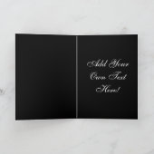 Modèle de la carte de voeux céleste Masquerade (Intérieur)