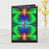 Modèle de la carte de voeux céleste Masquerade (Fleur jaune)