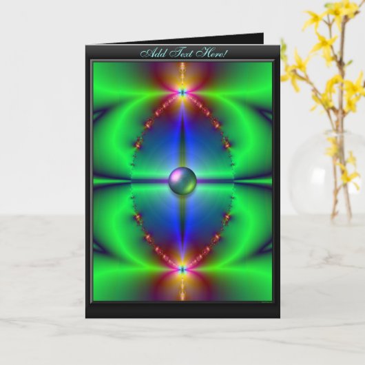 Modèle de la carte de voeux céleste Masquerade (Fleur jaune)