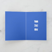 Modèle de la carte de voeux Snowboarder (Intérieur)