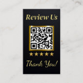 Modèle de la carte d'évaluation d'entreprise Black (Devant)