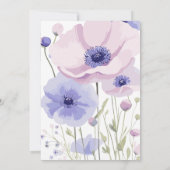 Modèle de la carte d'information d'invité mariage (Dos)