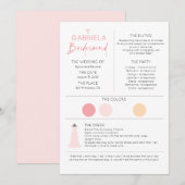 Modèle de la carte d'information et de proposition (Devant / Derrière)