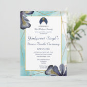 Modèle de la carte d'invitation Dastar Bandi (Debout devant)