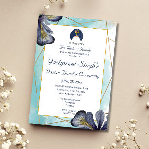 Modèle de la carte d'invitation Dastar Bandi